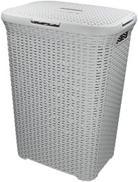 CURVER STYLE RECTANGULAR HAMPER PLASTIC 40L OFF WHITE 626092 KETER ΚΑΛΑΘΙ ΑΠΛΥΤΩΝ 40L ΠΛΑΣΤΙΚΟ ΣΕ ΧΡΩΜΑ ΕΚΡΟΥ 626092
